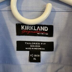 MENS DRESS SHIRT NECK 17.5 38/39 light Blue
